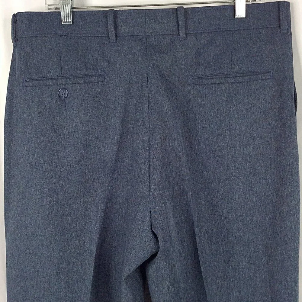 Vintage 1970s Levis Action Slacks Pants‎ Mens Size 36x34 Blue Leisure Disco Suit